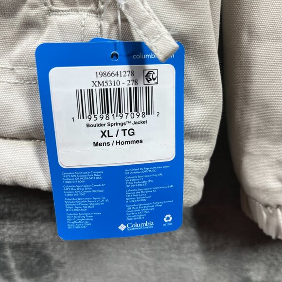 Columbia Sportswear Jacket Mens Extra Large Boulder Springs Faux Shearling Lined - Picture 4 of 13